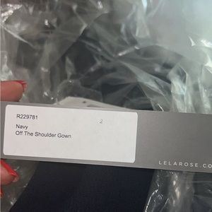 Women's Lela Rose Off-the-Shoulder Crepe
Gown - NWT, never worn!